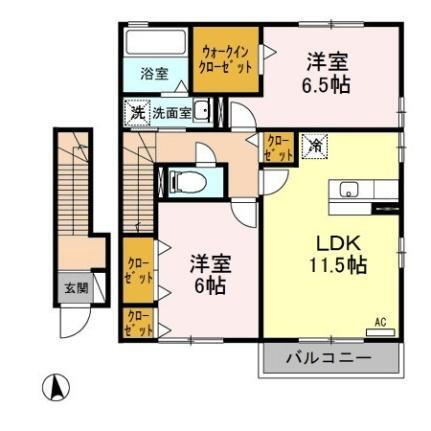栃木県真岡市熊倉3丁目 真岡駅 2LDK アパート 賃貸物件詳細