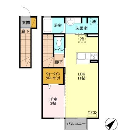 栃木県宇都宮市ゆいの杜7丁目 宇都宮駅 1LDK アパート 賃貸物件詳細