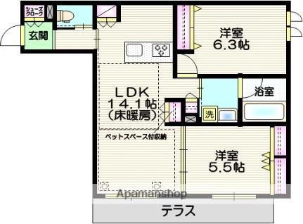埼玉県さいたま市緑区大字中尾 浦和駅 2LDK マンション 賃貸物件詳細