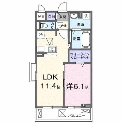 ヴィラ明の沢 1階 1LDK 賃貸物件詳細