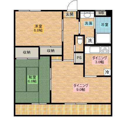 カーサフィオーレ 3階 2LDK 賃貸物件詳細