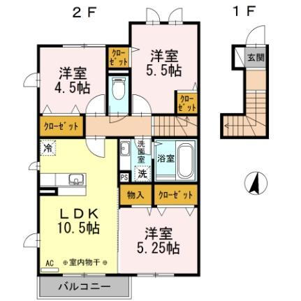 東京都日野市万願寺5丁目 万願寺駅 3LDK アパート 賃貸物件詳細