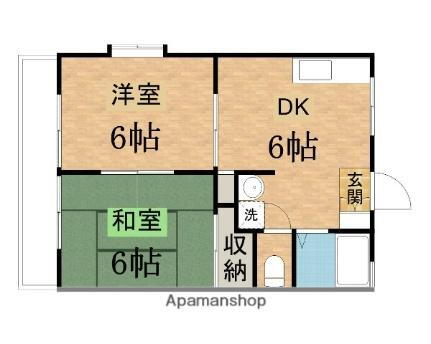 パークサイドハヤシ 2階 2DK 賃貸物件詳細