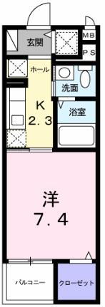 クラテックレジデンスＩＩ 3階 1K 賃貸物件詳細