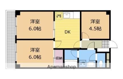 神奈川県相模原市中央区千代田2丁目 上溝駅 3DK マンション 賃貸物件詳細