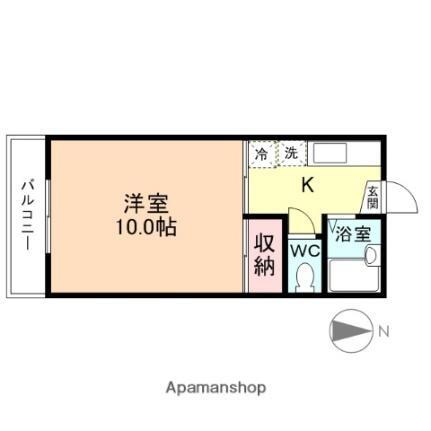 コーポ上堀 1階 1K 賃貸物件詳細