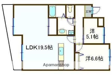 山梨県甲府市下飯田1丁目 甲府駅 2LDK マンション 賃貸物件詳細