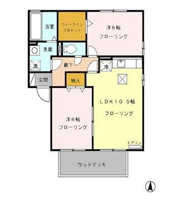 静岡県沼津市下香貫林ノ下 沼津駅 2LDK アパート 賃貸物件詳細