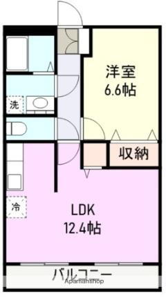 ＬＡＴＴＥ外原館 2階 1LDK 賃貸物件詳細