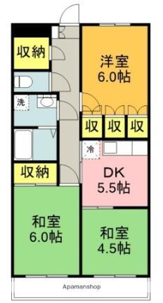 シズコーポ 3階 3DK 賃貸物件詳細