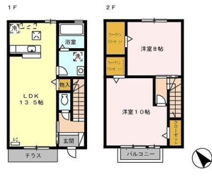 ボナール　Ｍ 1階 2LDK 賃貸物件詳細