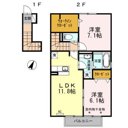 静岡県富士市中丸 新富士駅 2LDK アパート 賃貸物件詳細