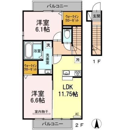 コルティーレ 1階 2LDK 賃貸物件詳細