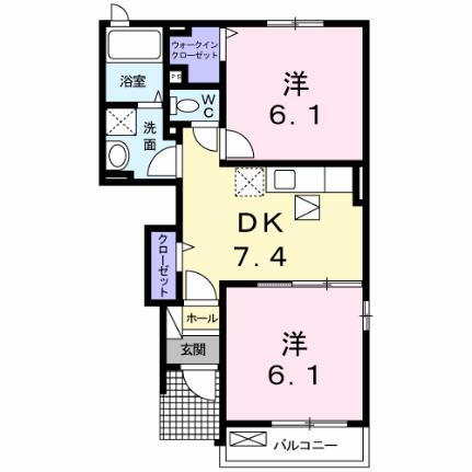 ハマナス　Ｔ　Ｙ 1階 2DK 賃貸物件詳細