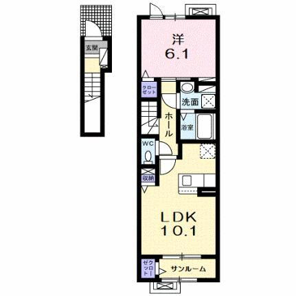 滋賀県長浜市弥高町 長浜駅 1LDK アパート 賃貸物件詳細