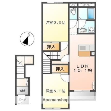 滋賀県守山市欲賀町 守山駅 2LDK アパート 賃貸物件詳細