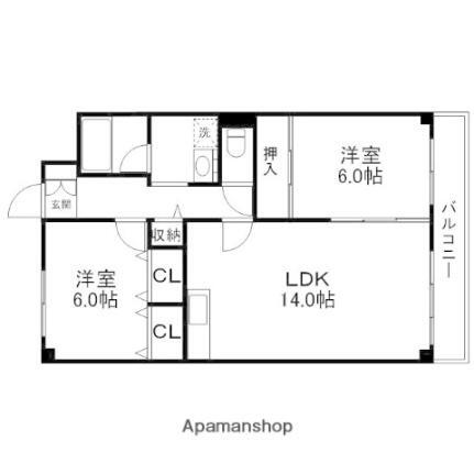 滋賀県近江八幡市鷹飼町北1丁目 近江八幡駅 2LDK マンション 賃貸物件詳細