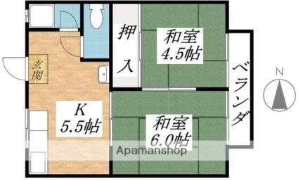 滋賀県大津市赤尾町 石山駅 2K アパート 賃貸物件詳細