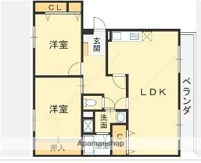 大阪府高槻市岡本町 摂津富田駅 2LDK マンション 賃貸物件詳細