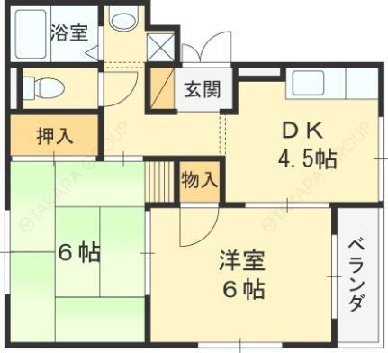 大阪府高槻市大冠町2丁目 高槻市駅 2DK アパート 賃貸物件詳細