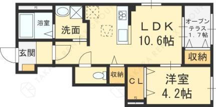 大阪府東大阪市若江南町3丁目 若江岩田駅 1LDK アパート 賃貸物件詳細