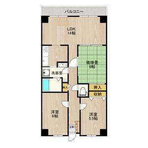 ＰＨＯＥＮＩＸ　ＣＯＵＲＴ　交野ＩＩ 6階 3LDK 賃貸物件詳細