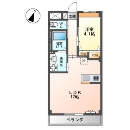 グリシーナ 3階 1LDK 賃貸物件詳細
