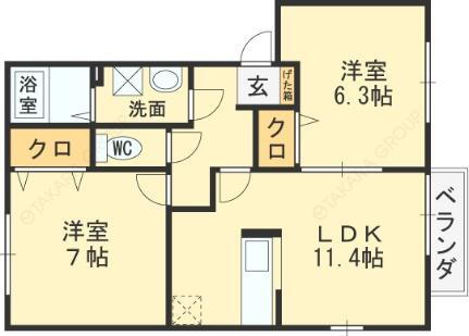 大阪府堺市美原区多治井 河内松原駅 2LDK アパート 賃貸物件詳細