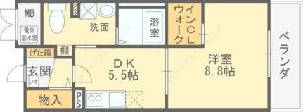 大阪府八尾市上之島町南1丁目 河内山本駅 1DK マンション 賃貸物件詳細