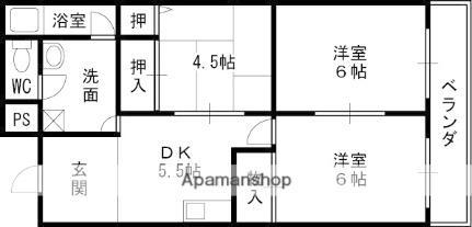 大阪府大東市南津の辺町 野崎駅 3DK マンション 賃貸物件詳細