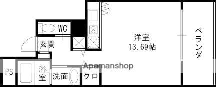 ザ・タワー大阪レジデンス 6階 ワンルーム 賃貸物件詳細