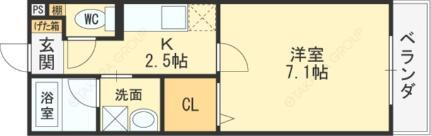 大阪府東大阪市永和3丁目 河内永和駅 1K アパート 賃貸物件詳細