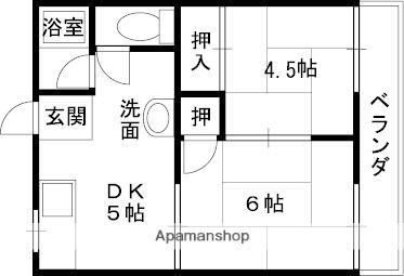 大阪府八尾市南木の本6丁目 八尾南駅 2DK アパート 賃貸物件詳細