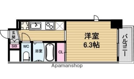 ル・パルトネール天王寺真田山 7階 1K 賃貸物件詳細