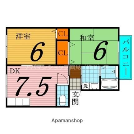 大阪府東大阪市森河内西1丁目 放出駅 2LDK アパート 賃貸物件詳細