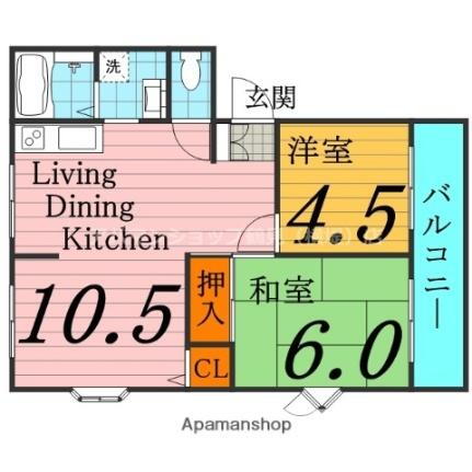 大阪府東大阪市森河内西1丁目 放出駅 2LDK アパート 賃貸物件詳細