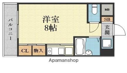 カトレアビル 5階 ワンルーム 賃貸物件詳細