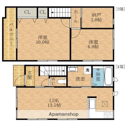 Ｃｒｅｓｔ畑町１１号地 2LDK 賃貸物件詳細