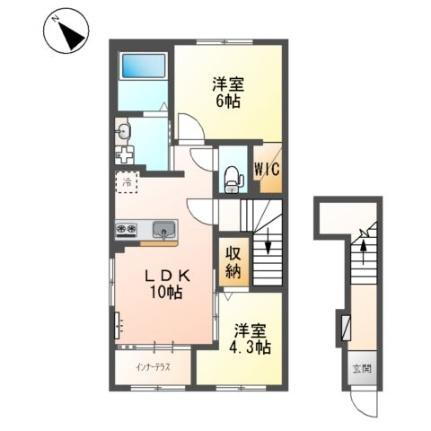 シルフィード　みらく 2階 2LDK 賃貸物件詳細