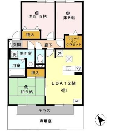サンステージ海浜　ウエスト 1階 3LDK 賃貸物件詳細