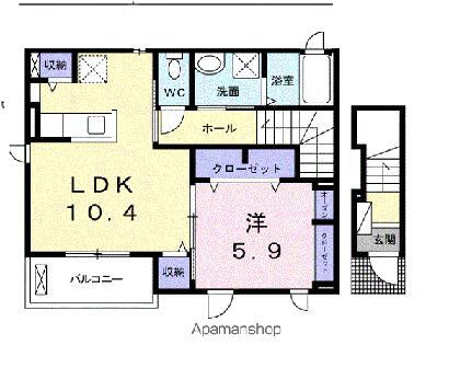 ル　ボヌール 2階 1LDK 賃貸物件詳細