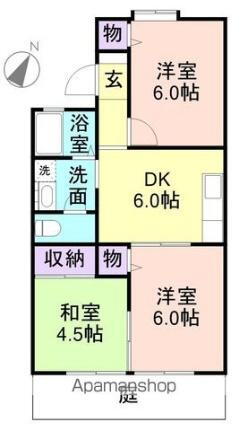和歌山県岩出市中黒 岩出駅 3DK アパート 賃貸物件詳細