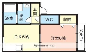 プレジール湯川 2階 1DK 賃貸物件詳細