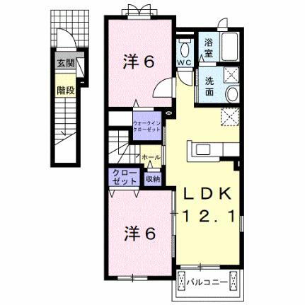 リヴェール松島Ｉ 2階 2LDK 賃貸物件詳細