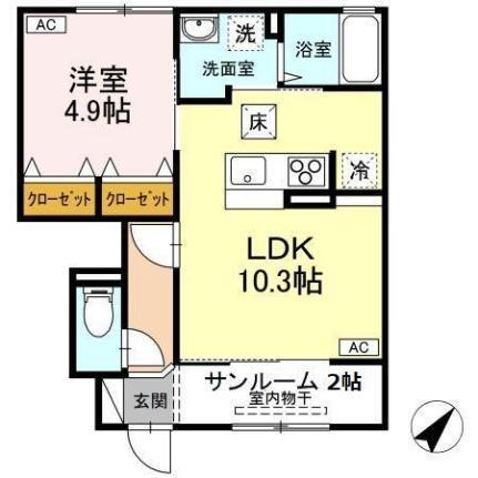 鳥取県鳥取市浜坂 鳥取駅 1LDK アパート 賃貸物件詳細