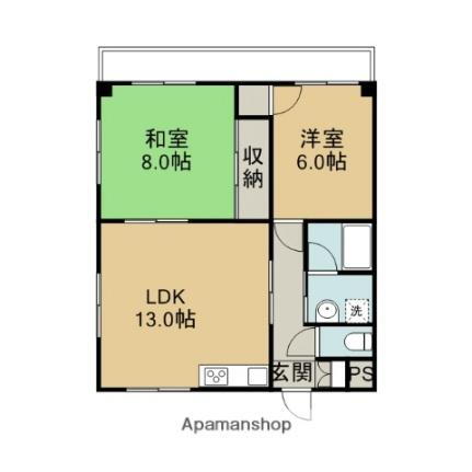 島根県松江市浜乃木7丁目 乃木駅 2LDK マンション 賃貸物件詳細