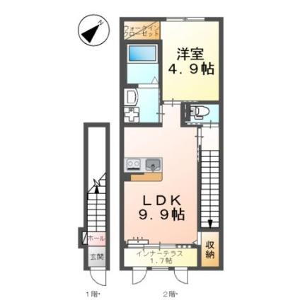 グランドアーク 2階 1LDK 賃貸物件詳細