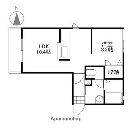 シャーメゾン・フレール 2階 1LDK 賃貸物件詳細