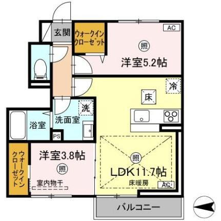 ファーレ 1階 2LDK 賃貸物件詳細