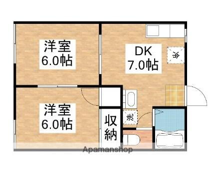 岡山県岡山市南区松浜町 2DK アパート 賃貸物件詳細